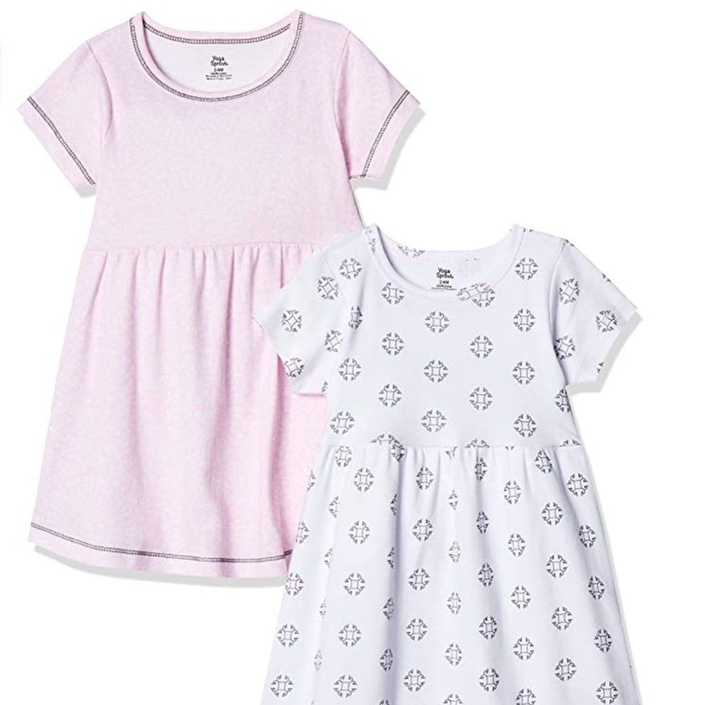 NEW Baby Girl Cotton Dress 9-12 Months  (2 Pack)